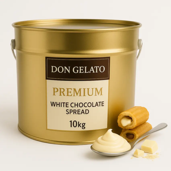 Бял течен шоколад Don Gelato Premium – 10 кг професионална опаковка