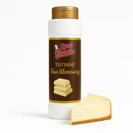 Платен топинг бял шоколад за торти и чийзкейк – Don Gelato 975 г