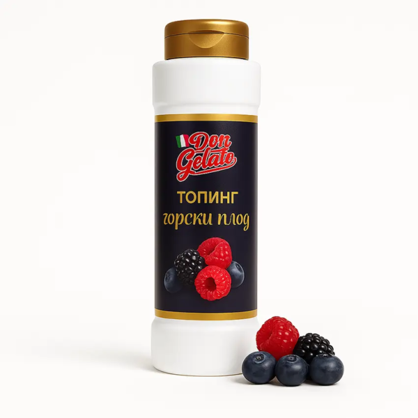 Топинг горски плод за сладолед, гофрети и палачинки – Don Gelato 975 г