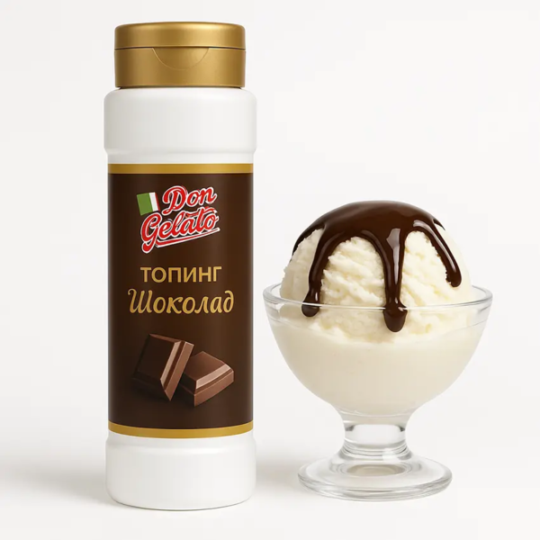 Шоколадов топинг без ГМО и палмова мазнина – Don Gelato 975 г