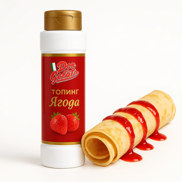 Топинг ягода за сладолед, гофрети и палачинки Don Gelato – 975 г