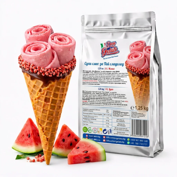Суха смес за тайландски сладолед Диня от Don Gelato