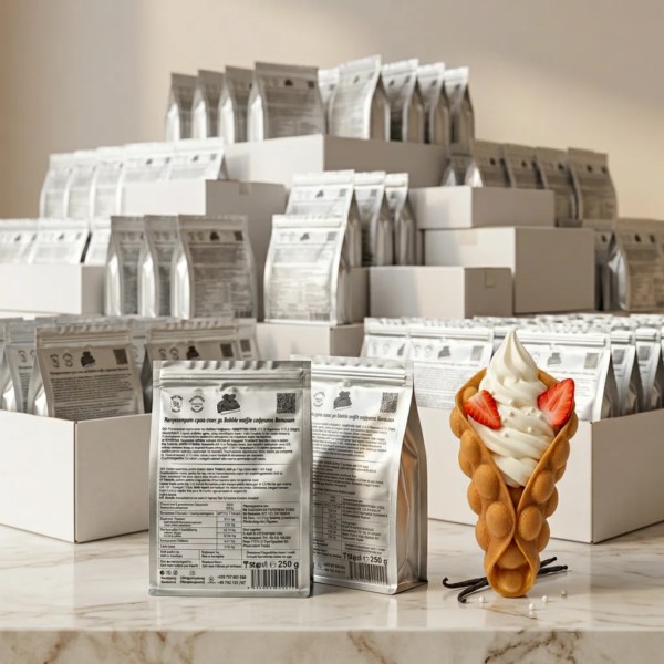 Bubble Waffle концентрат ванилия Don Gelato с готова гофрета