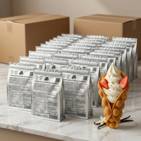 Промо пакет Bubble Waffle концентрат ванилия с много пакети Don Gelato