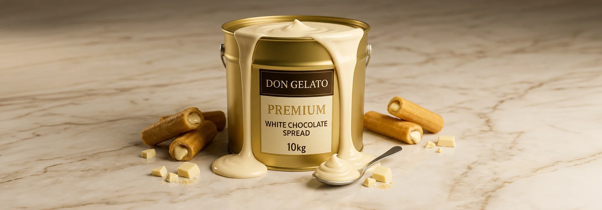 Бял течен шоколад Don Gelato Premium – кремообразен бял шоколад за десерти