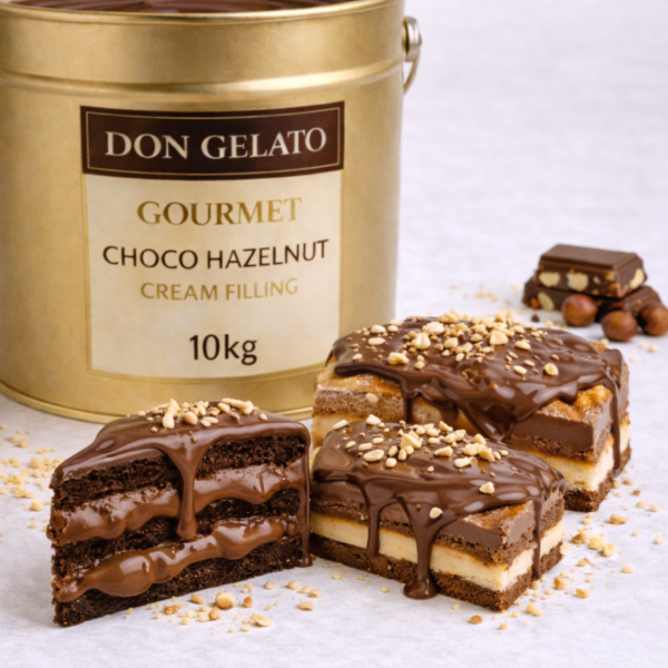 Десерти с гурме крем шоко лешник Don Gelato