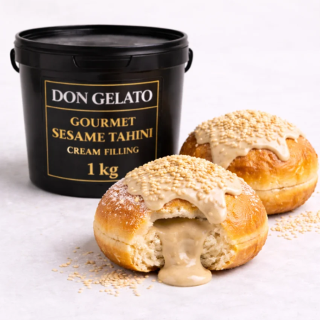 Понички с гурме крем със сусамов тахан Don Gelato