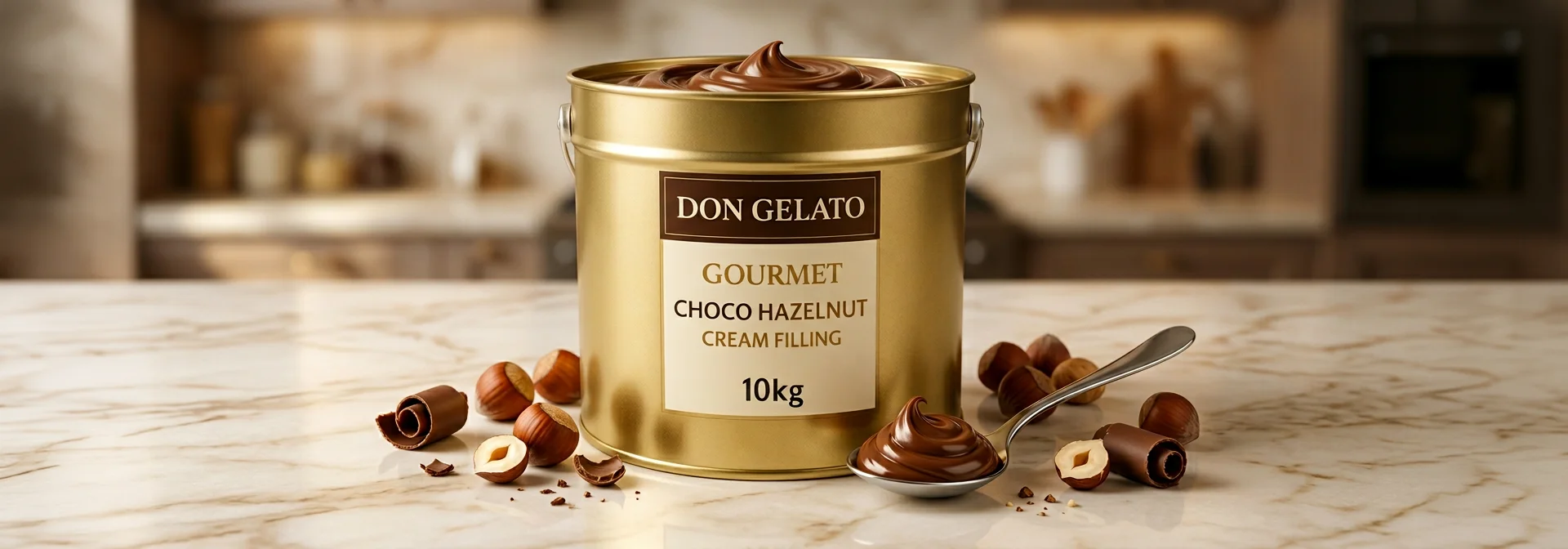 Гурме крем пълнеж шоко лешник Don Gelato – крем с шоколад и лешници