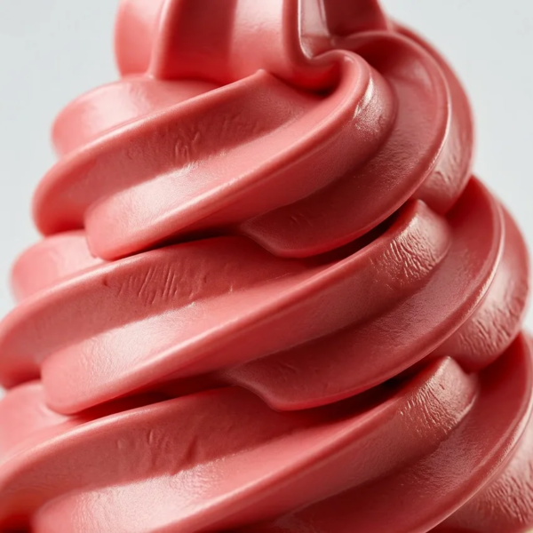 Текстура на мек сладолед малина Don Gelato