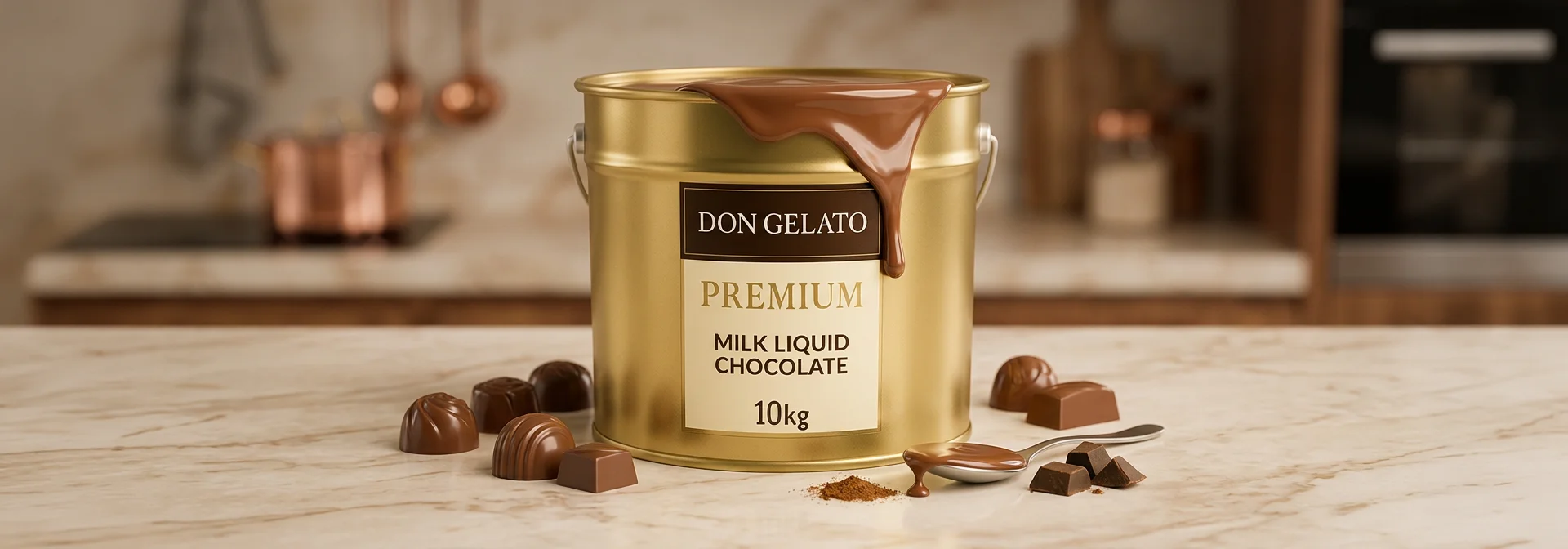 Млечен течен шоколад Don Gelato Premium – течен млечен шоколад за десерти
