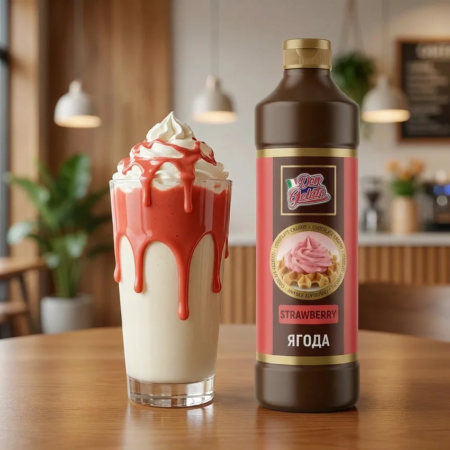 Професионален ягодов топинг Don Gelato Premium 1 kg за сладкарници