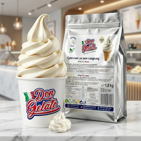 Суха смес за сметанов сладолед премиум Don Gelato в gelato bar среда