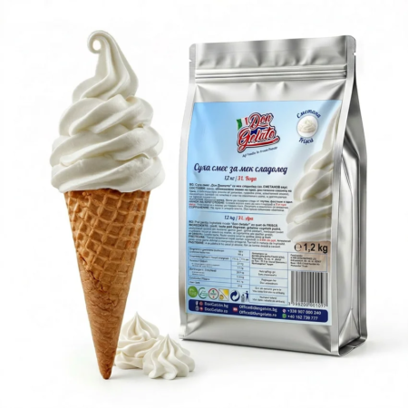 Суха смес за сметанов сладолед с вода Don Gelato