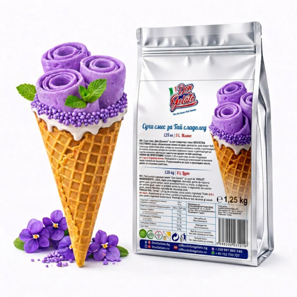 Суха смес за тайландски сладолед Виолетка от Don Gelato