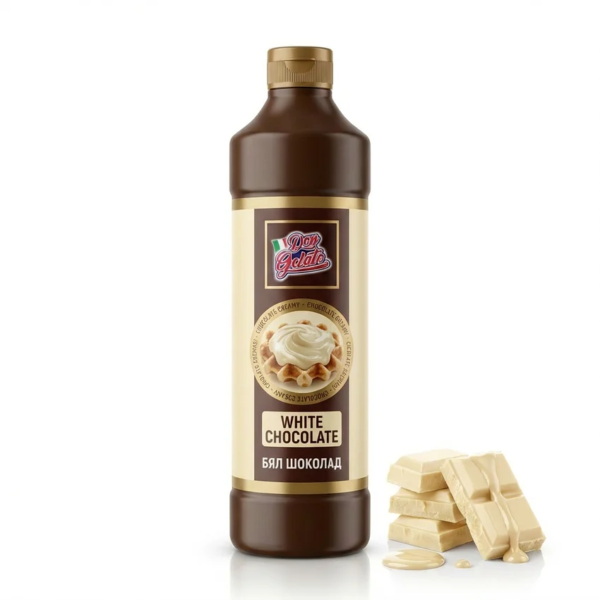 Топинг бял шоколад Don Gelato Premium 1 kg – професионален сос за десерти