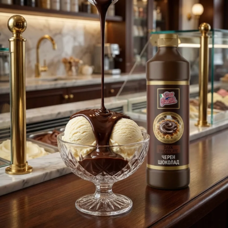 Топинг черен шоколад за сладолед и торти Don Gelato Premium