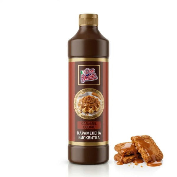 Основна снимка на топинг Карамелена бисквитка Don Gelato Premium на бял фон