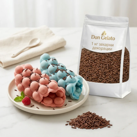 Бъбъл гофрети с шоколадови пръчици Don Gelato