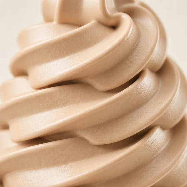 Текстура на мек сладолед лешников крем Don Gelato