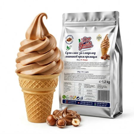 Суха смес за сладолед лешников крем премиум Don Gelato
