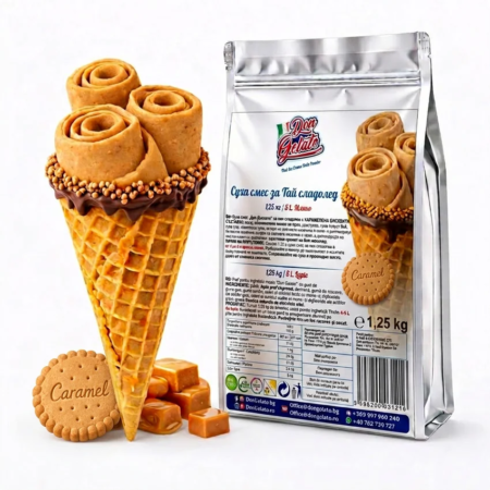 Суха смес за тайландски сладолед карамелена бисквитка Don Gelato